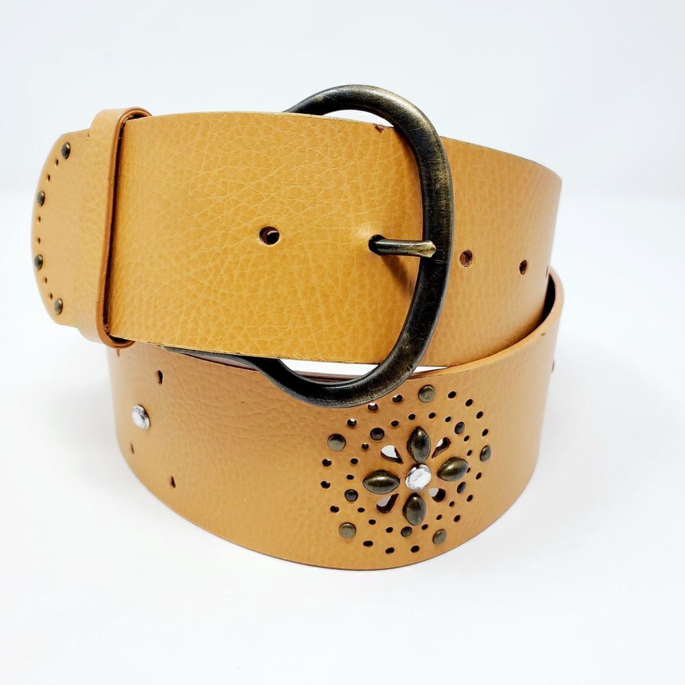 Candie's Stud Rhinestone Leather Belt